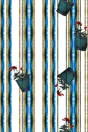 条纹印花华亿平台图片