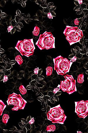 玫瑰印花华亿平台图片