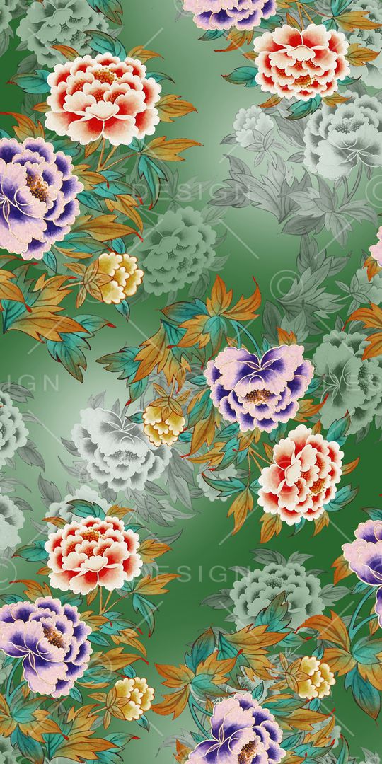 花卉印花华亿平台图片