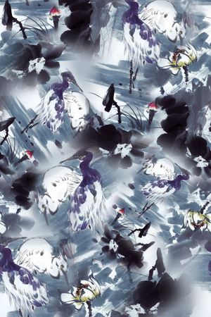 中国风印花华亿平台图片