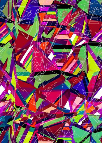 846298-抽象几何 线条--6