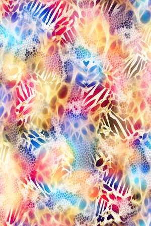 动物纹印花华亿平台图片