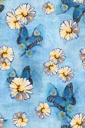 牛仔布纹印花华亿平台图片