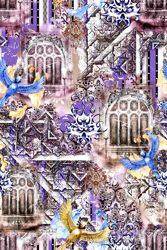 欧式印花华亿平台图片