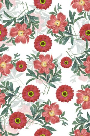 花卉印花华亿平台图片