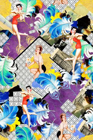 欧式印花华亿平台图片