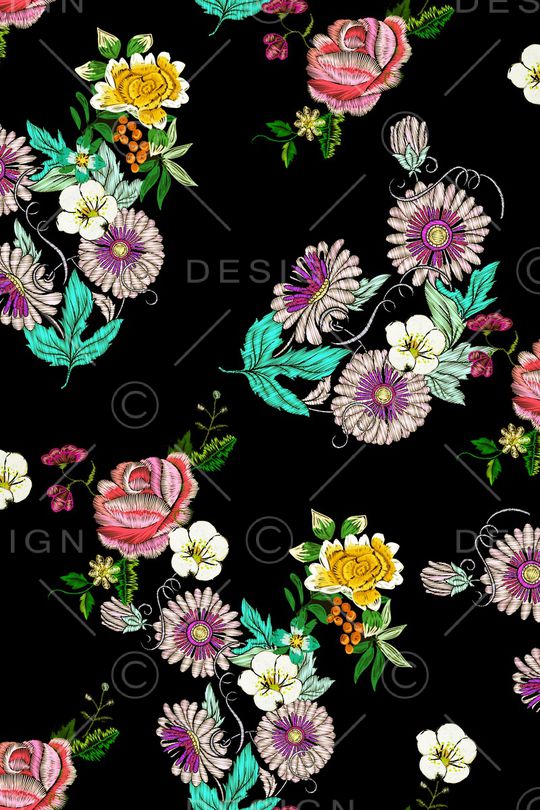 刺绣印花华亿平台图片