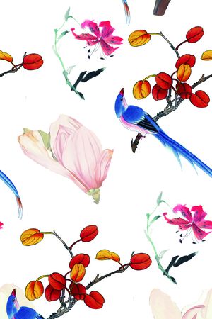 手绘印花华亿平台图片