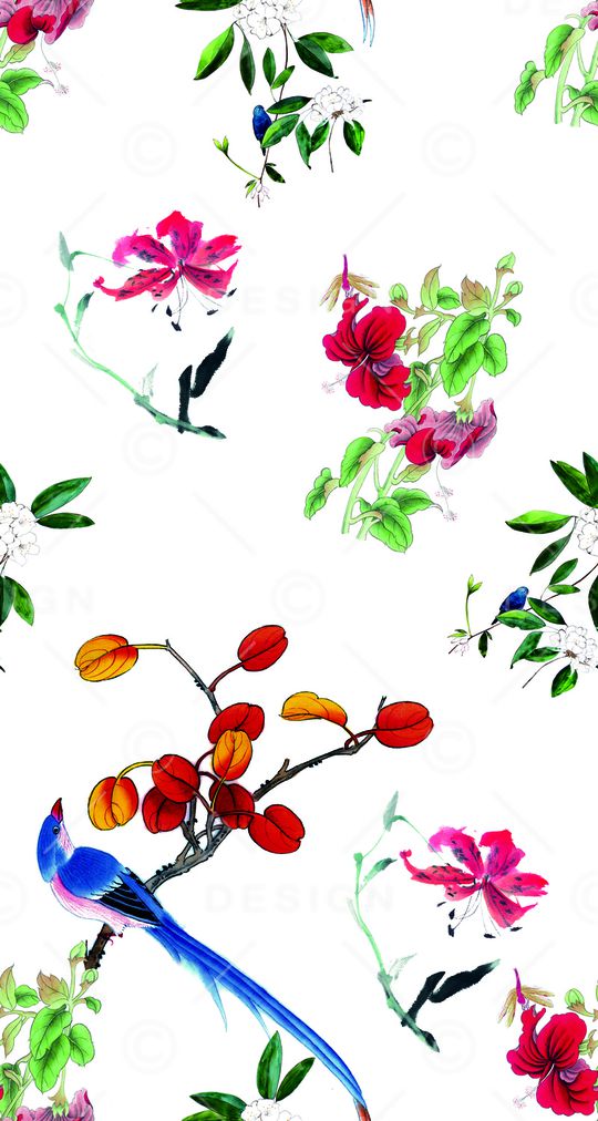 手绘印花华亿平台图片