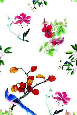 手绘印花华亿平台图片