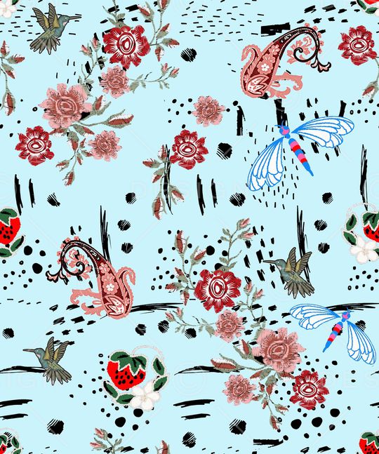 绣花印花华亿平台图片