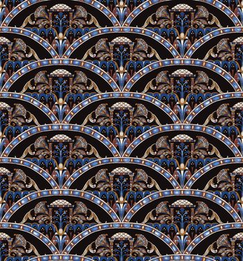 复古印花华亿平台图片