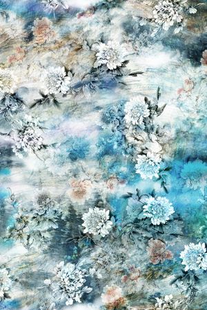 牡丹印花华亿平台图片