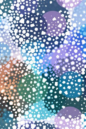 抽象圆点印花华亿平台图片