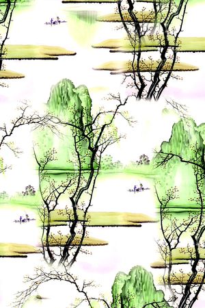 风景印花华亿平台图片