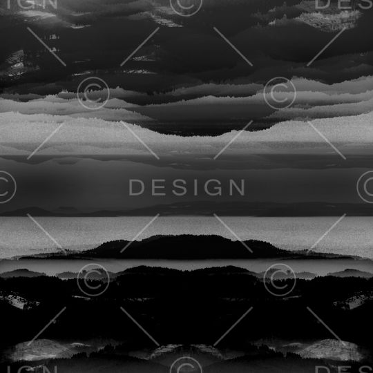 山水画印花华亿平台图片