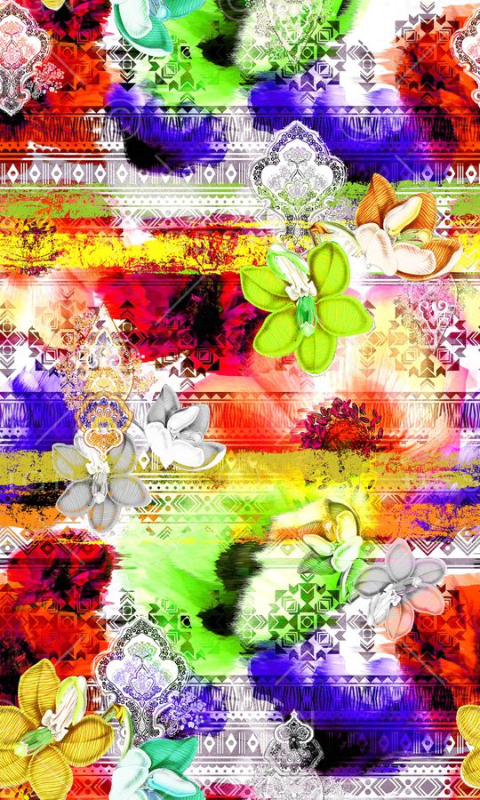 民族风印花华亿平台图片