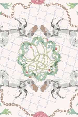 几何印花华亿平台图片