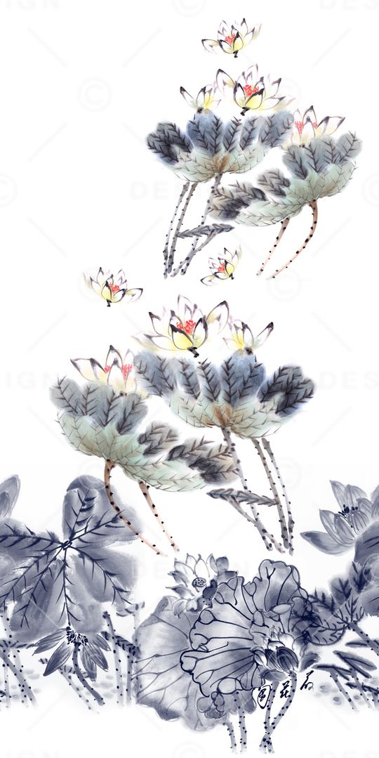 淡雅印花华亿平台图片