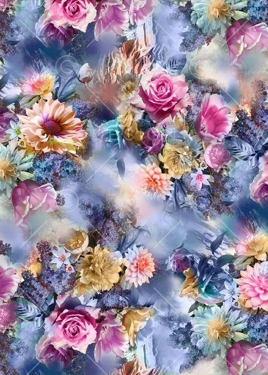 花朵印花华亿平台图片