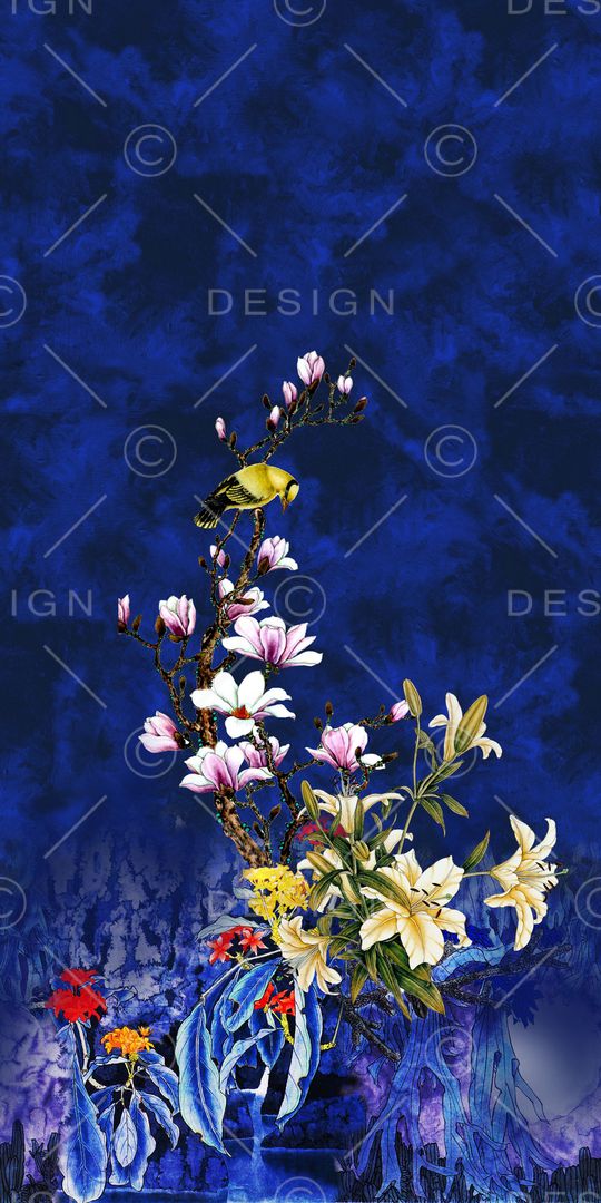 中国风印花华亿平台图片