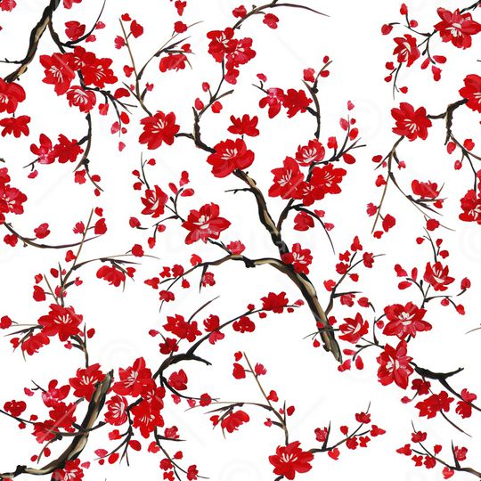 手绘花卉印花华亿平台图片