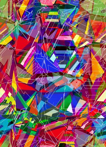 848131-抽象几何 线条--2