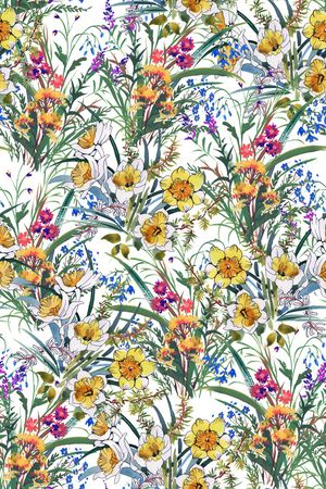 夏日繁花印花华亿平台图片