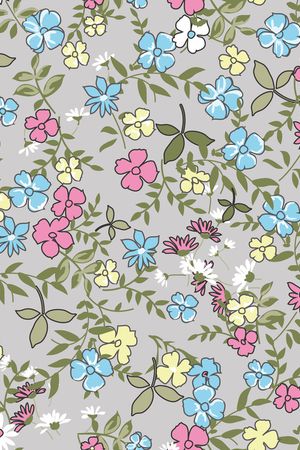 碎花印花华亿平台图片