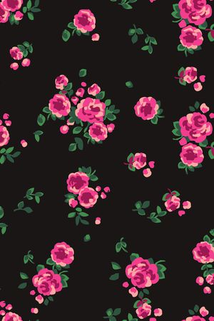 碎花印花华亿平台图片