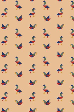 七巧板印花华亿平台图片