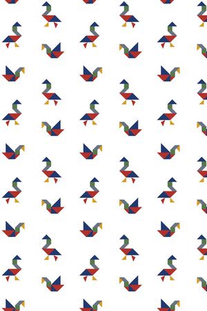 七巧板印花华亿平台图片