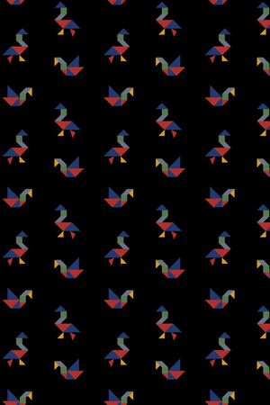 七巧板印花华亿平台图片