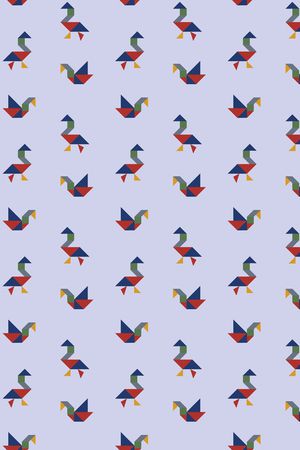 七巧板印花华亿平台图片