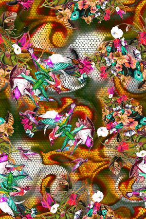 几何印花华亿平台图片