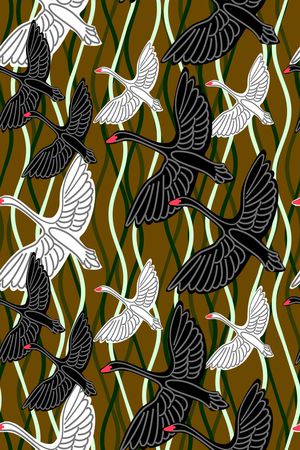 天鹅印花华亿平台图片