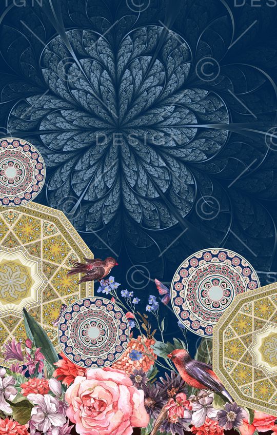 水彩印花华亿平台图片