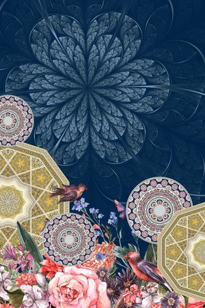 水彩印花华亿平台图片