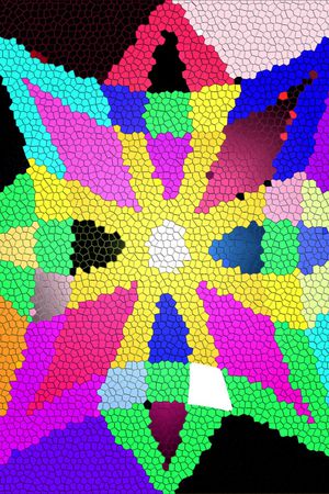 不规则几何印花华亿平台图片