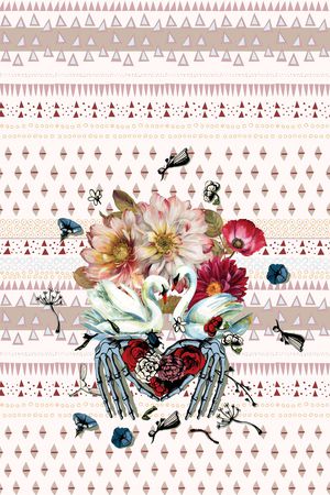 天鹅印花华亿平台图片