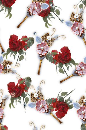 春夏清爽雪纺真丝棉丝巾布料泳装渐变印花印花华亿平台图片