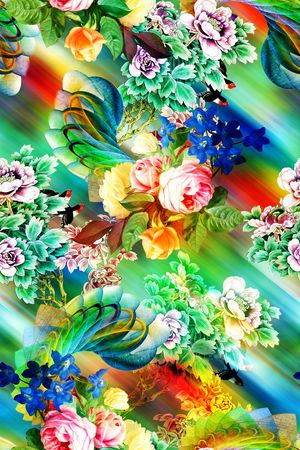 时尚印花华亿平台图片