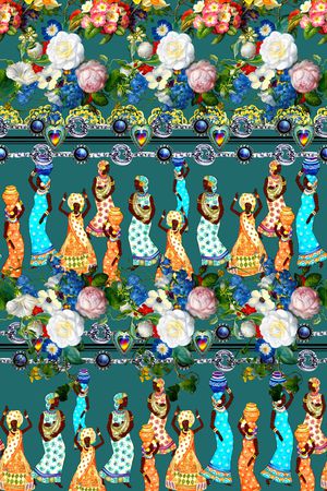 民族风印花华亿平台图片