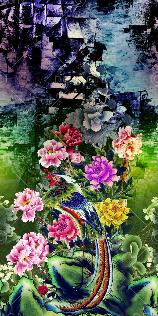 中国风印花华亿平台图片