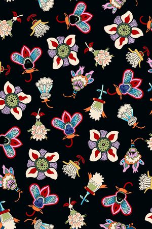 古典文艺印花华亿平台图片