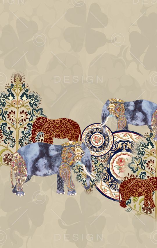 中国风印花华亿平台图片