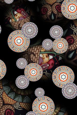 中国风印花华亿平台图片