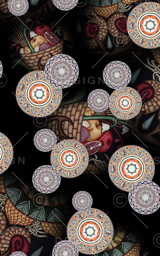 中国风印花华亿平台图片