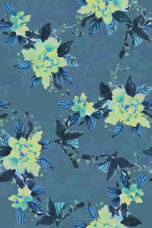 水墨印花华亿平台图片