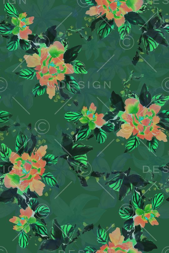 水墨印花华亿平台图片